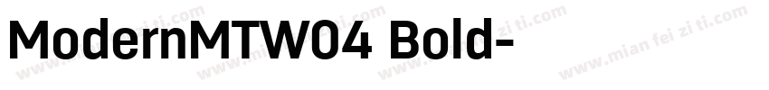 ModernMTW04 Bold字体转换